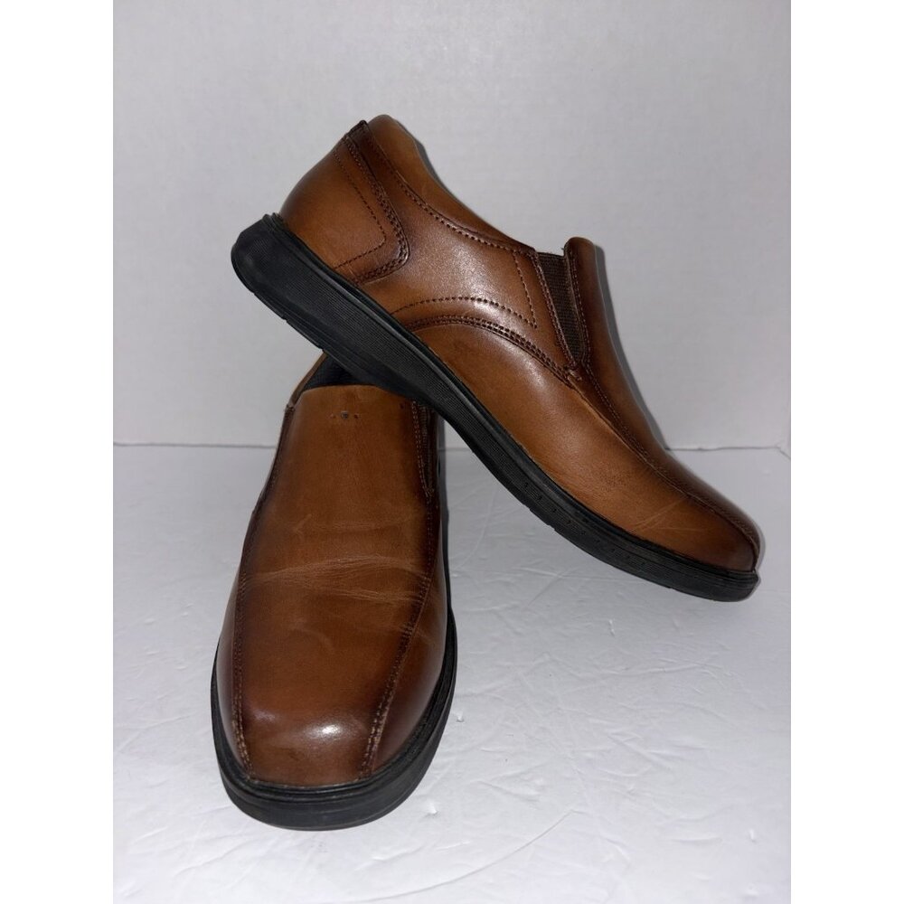 Nun Bush Kore Genuine Leather Loafer Shoe MEN 8 Medium Slip On Gel Soles